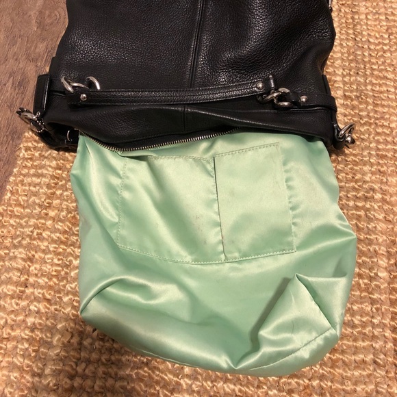 Black Leather Coach double strapped bag - Picture 11 of 12